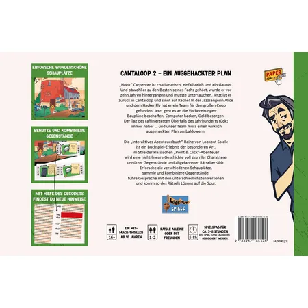 Asmodee Lookout Spiele Cantaloop Buch 2 - Ein ausgehackter Plan