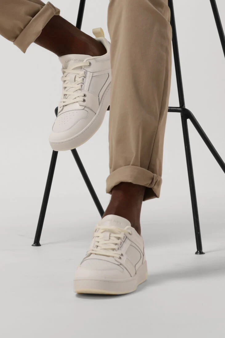 CALVIN KLEIN witte calvin klein lage sneakers basket cupsole r insert