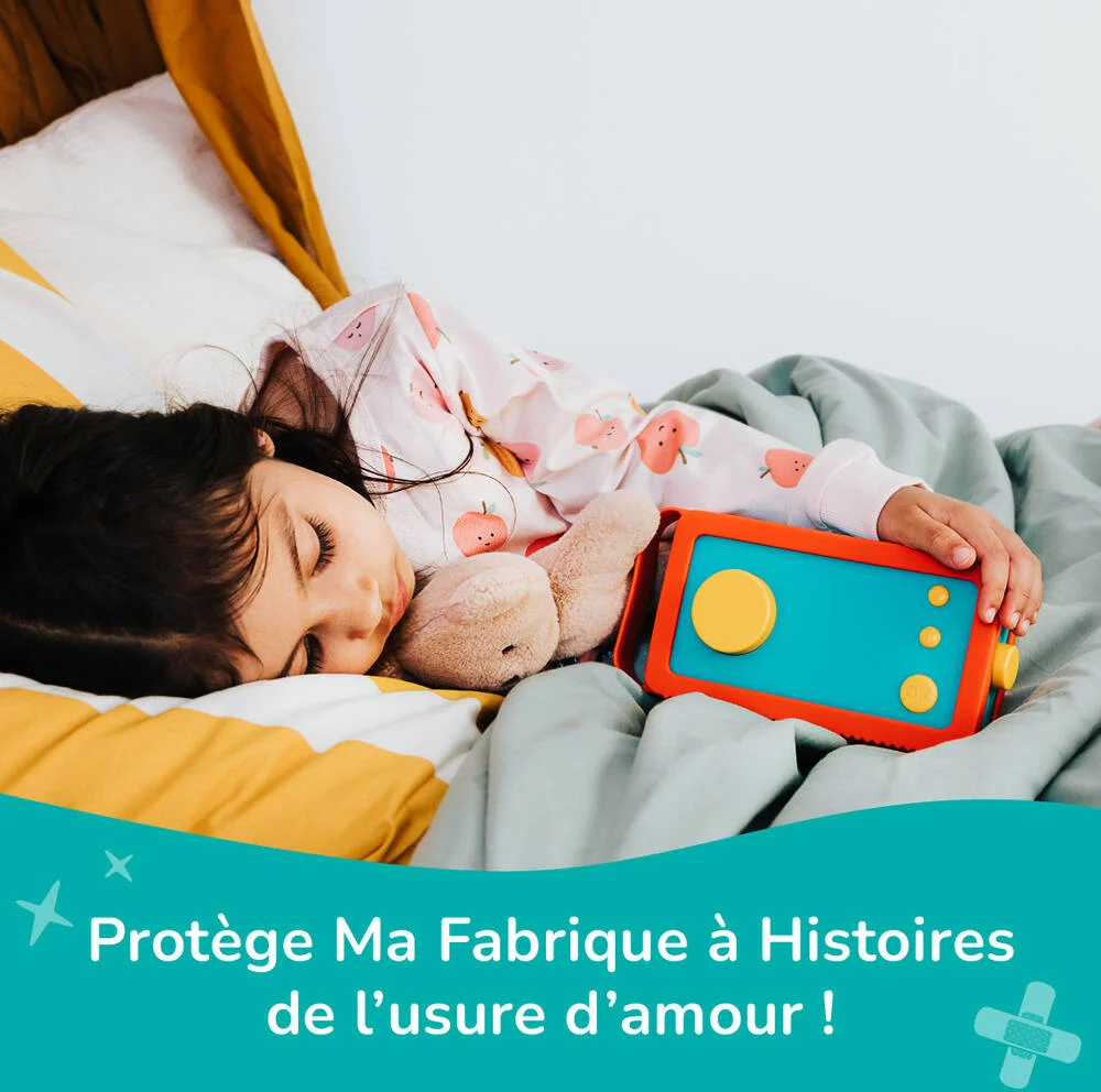 LUNII -  ODILE - COQUE DE PROTECTION SILICONE ORANGE POUR CONTEUSE MA FABRIQUE A HISTOIRES