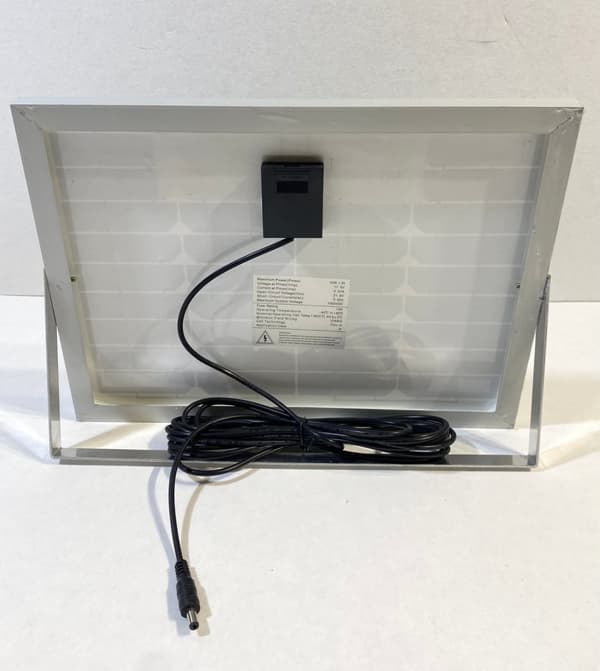 Nödkit, reservel, solcellsdrivet portabelt elverk 10 watt, 84Wh
