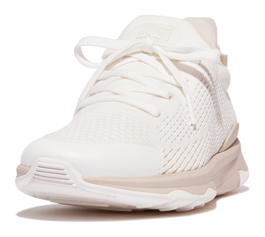Fitflop Slip-On Sneaker »VITAMIN FFX KNIT SPORTS SNEAKERS«  mit aufgesetzter Schnürung, Freizeitschuh, Halbschuh, Schlupfschuh