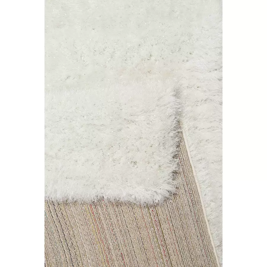 Wecon home Hochflorteppich Shiny Touch creme weiß