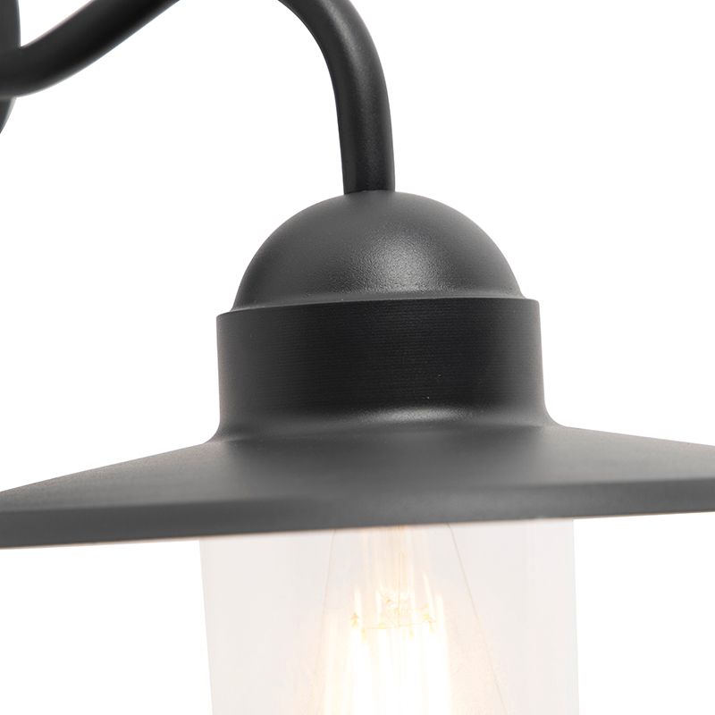 Landelijke buitenwandlamp donkergrijs IP44 - Kansas