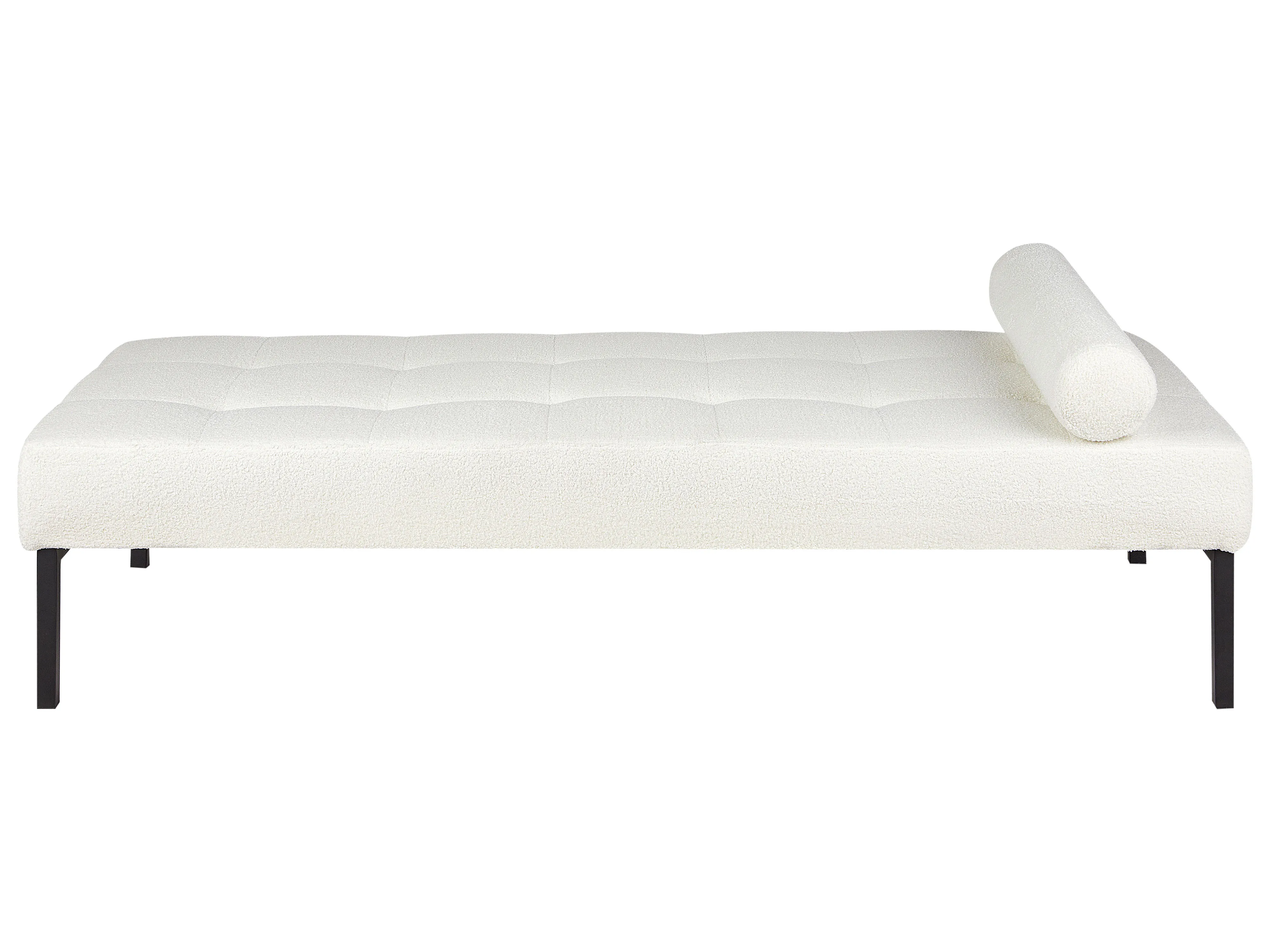 Chaise longue CHINON Bouclé Wit