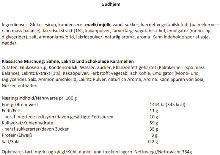 Karamel Kompagniet Gudhjem, Klassisk blandingQ2 No_color
