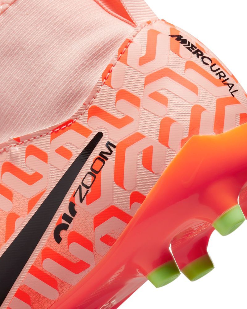 Chaussures de football Nike Mercurial Superfly 9 Academy FG/MG Orange pour enfant