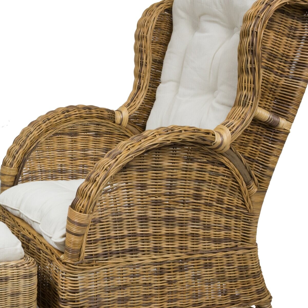 Sedex Ohrensessel mit Hocker dago-Honig