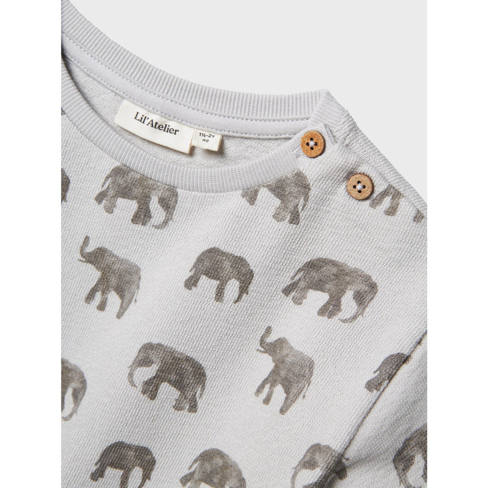 Køb Lil'Atelier Vapor Blue Elephant Nmmdias Ls Loose Sweat Lil