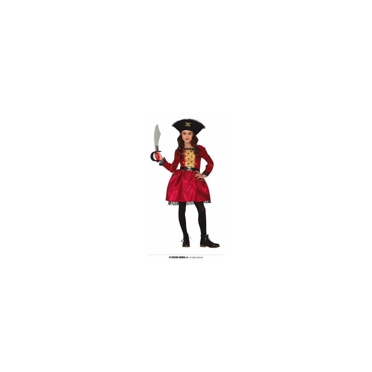Barnedrakt Piratjente 7-9 år