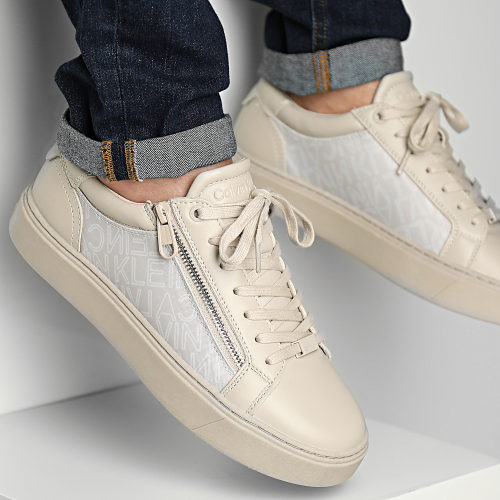 Baskets Low Top Lace Up 1059 Outline Mono Beige