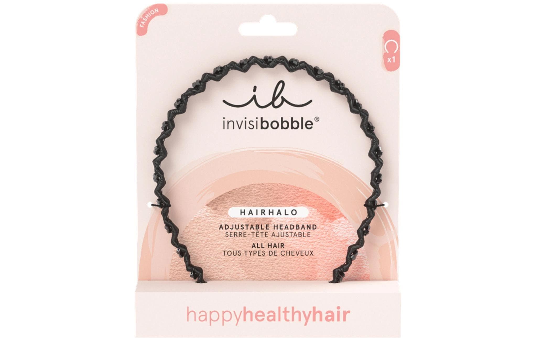 Haarreif Invisibobble Hairhalo, Black Sparkle 1 StückHaarreif für einzigartige Styles