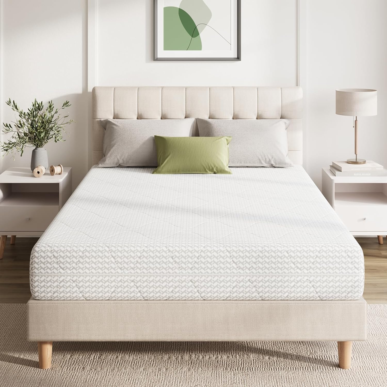Novilla Matratze 120x200 cm 7 Zonen Tonnentaschenfederkernmatratze Härtegrad H3 Öko-Tex Zertifiziert Taschenfederkern mit Rundum Komfortschaum und Atmungsaktiver Bezug Matratzen Höhe 24 cm