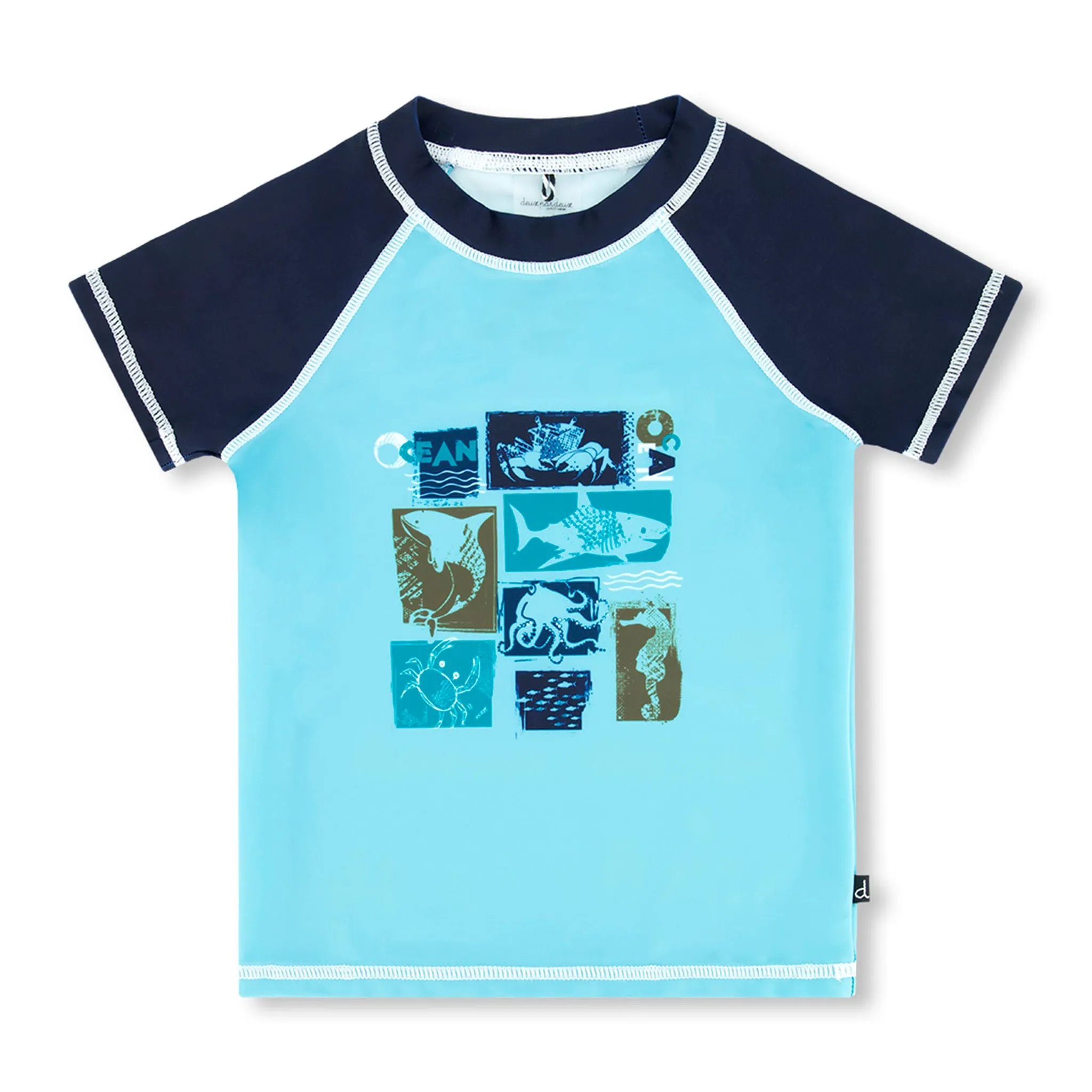 Deux par Deux T-shirt Maillot Crabe 2-6ans