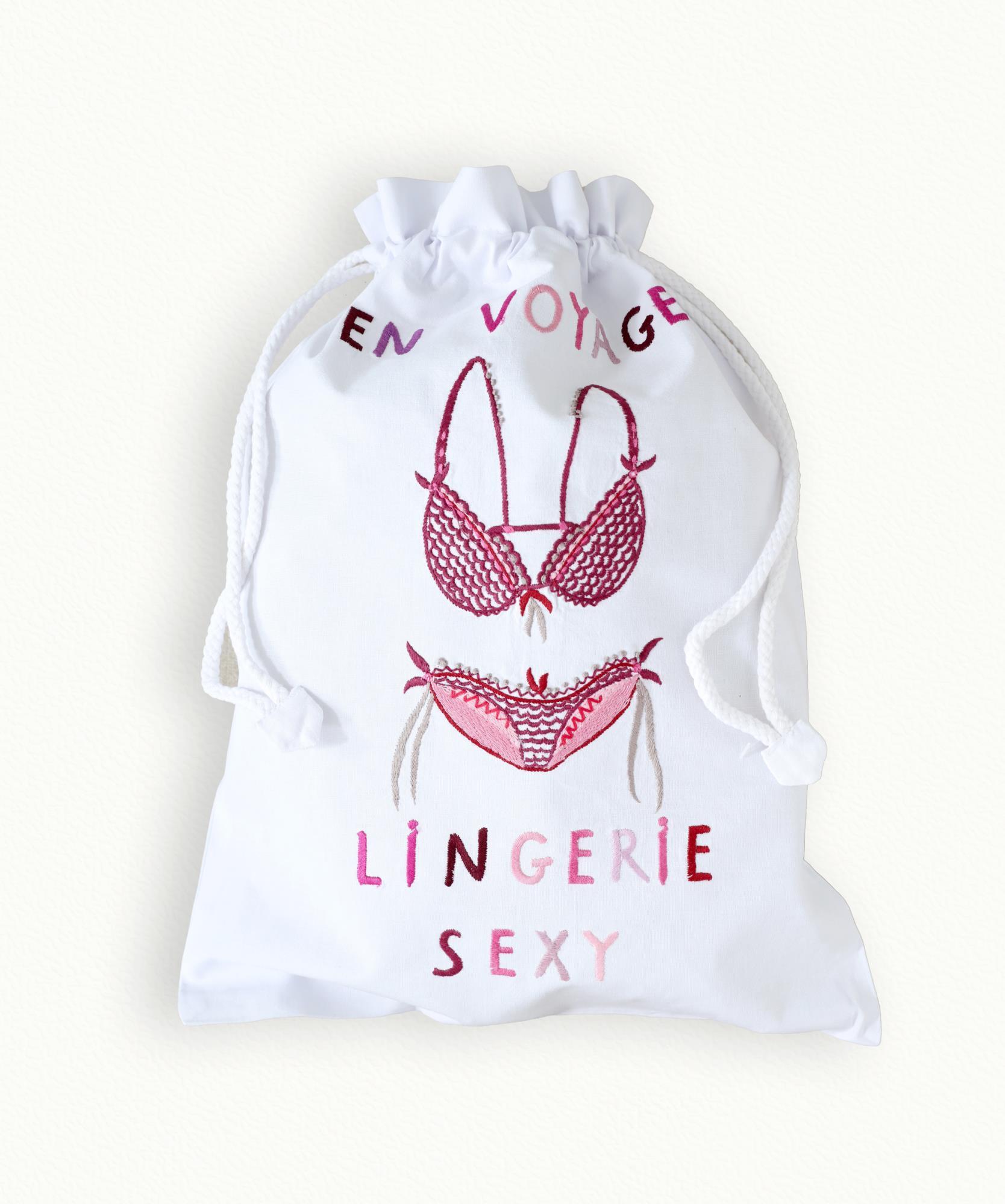 Pochon coton  30 x 40 cm - Lingerie Sexy