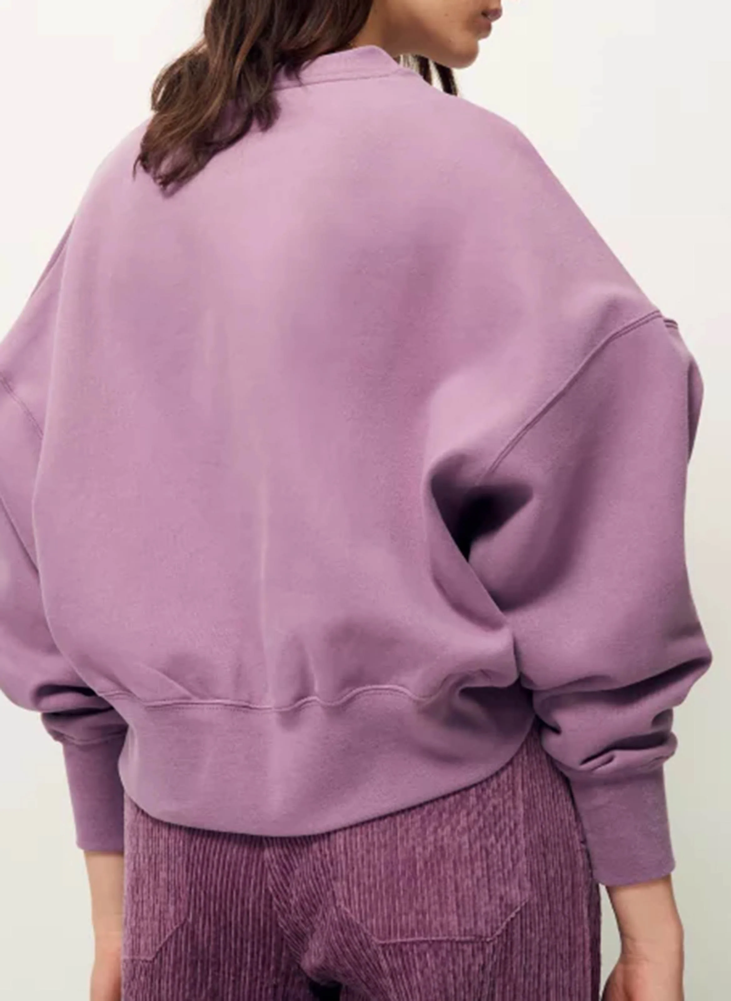 ISI - Sweat court oversize en coton| Violet