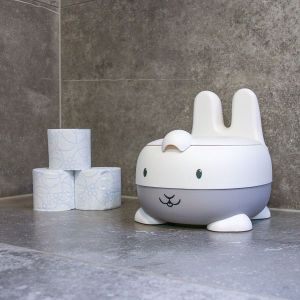 Bo Jungle B-Bunny Potje – Grijs/Wit