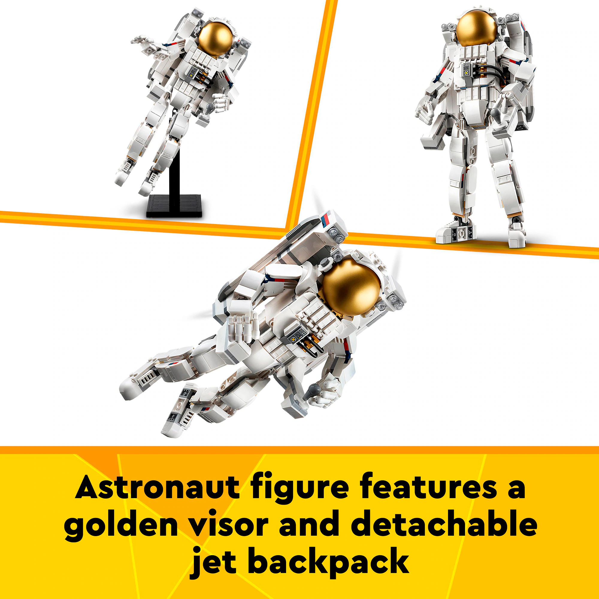 LEGO Konstruktionsspielzeug Creator 3-in-1 Astronaut im Weltraum