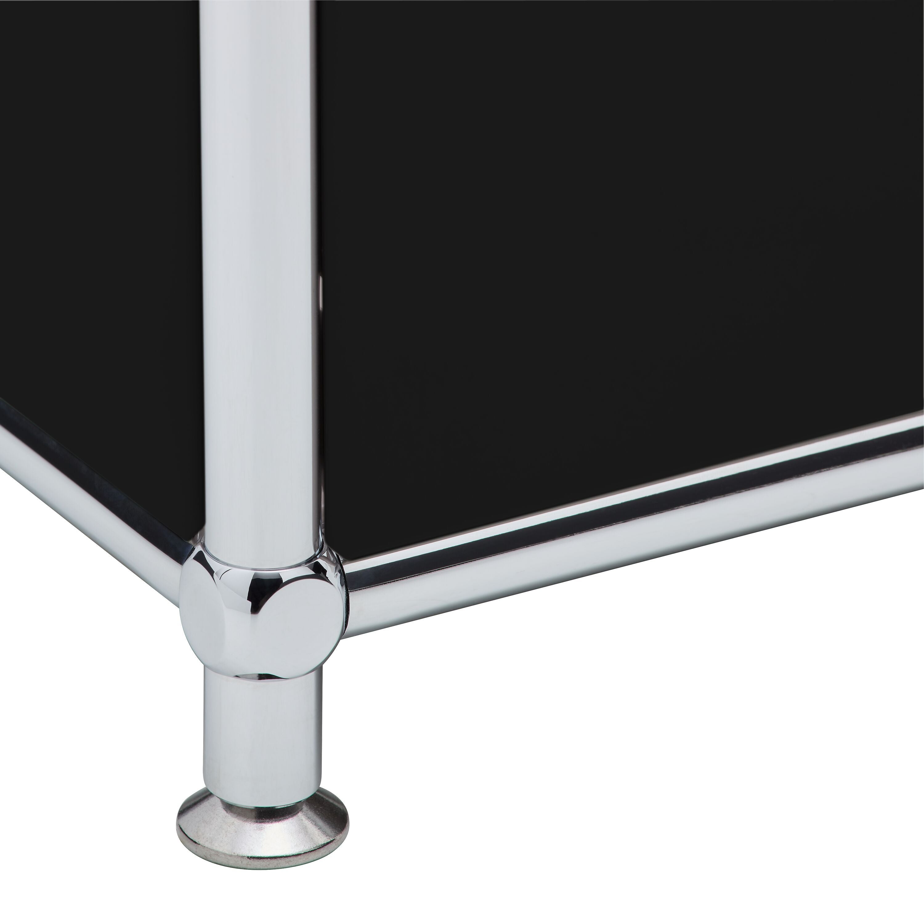 FLEXCUBE Salontisch - Schwarz / B: 77.5 cm x T: 77.5 cm x H: 43.5 cm