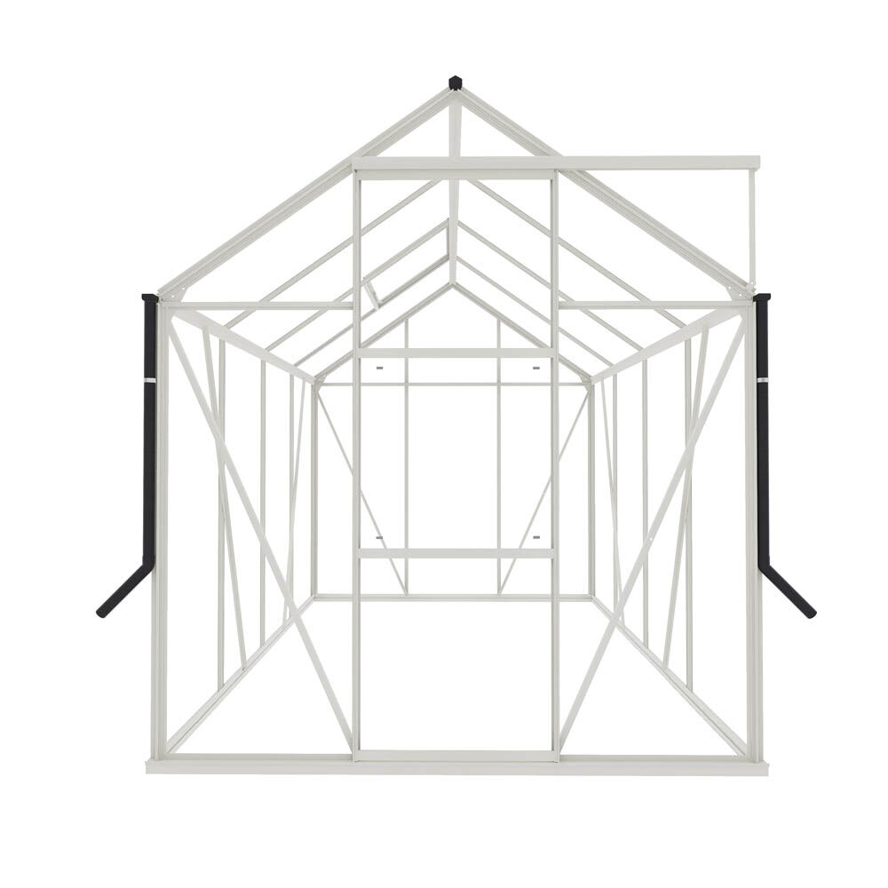 Royal Well Kate II - Tuinkas - Wit - 217x192x253 cm - Veiligheidsglas