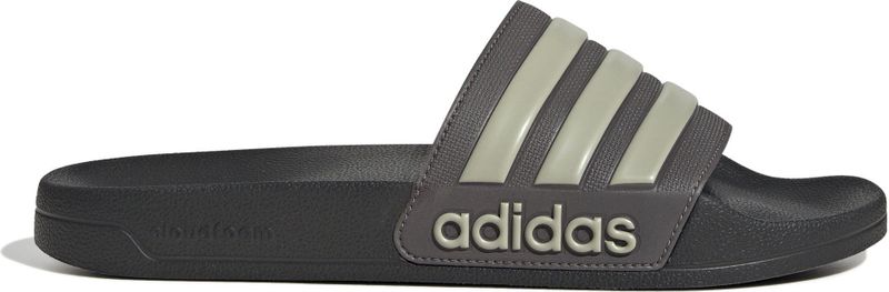 adidas - Adilette Shower Slippers - Zwart Grijs Beige - Synthetische Wreefband - Voering van Textiel