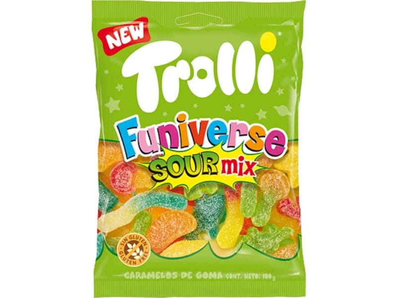 Trolli Gummibonbons Funiverse Sour Mix 100 g Gummibonbons