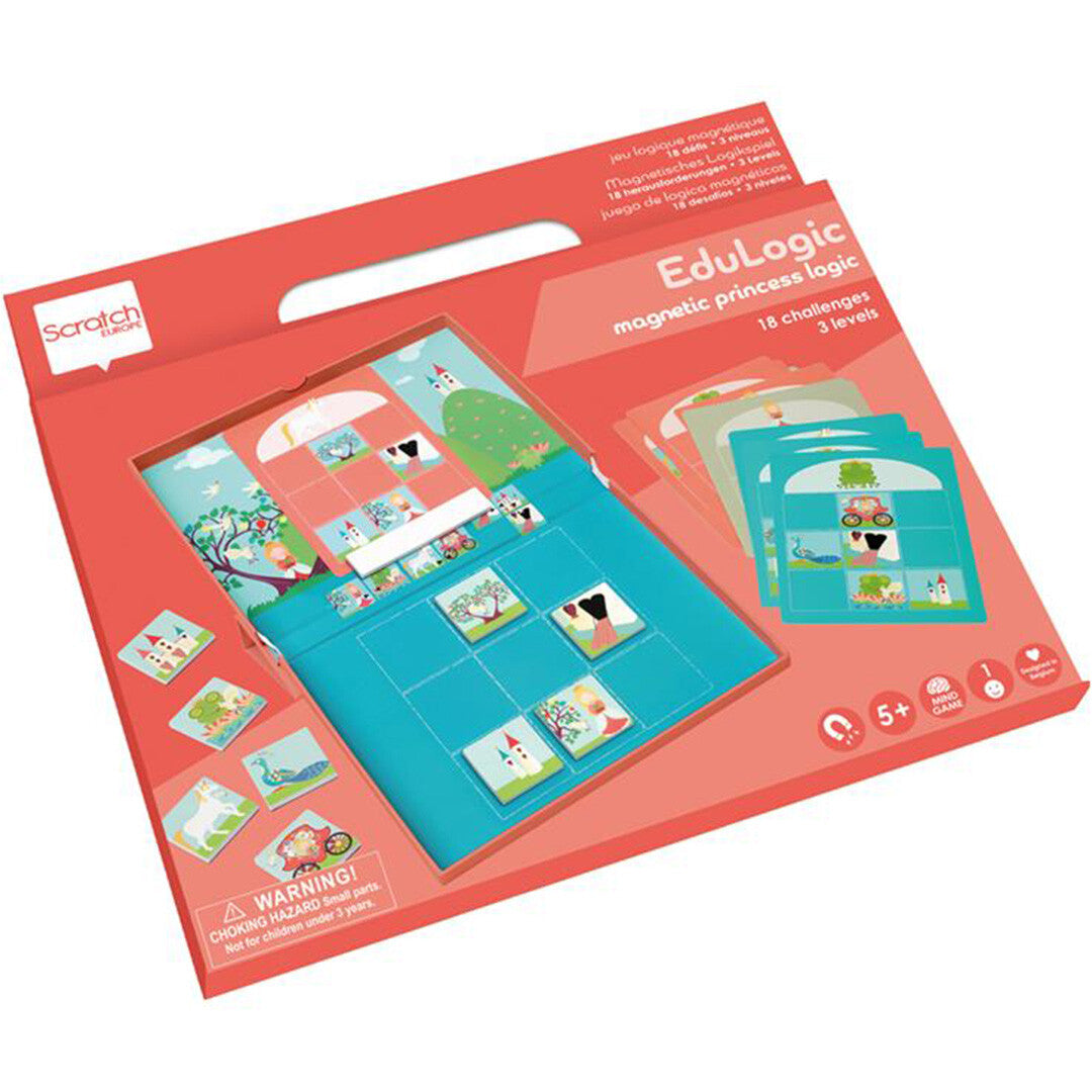 Scratch europe magnetisch denkspel - prinses en eenhoorn