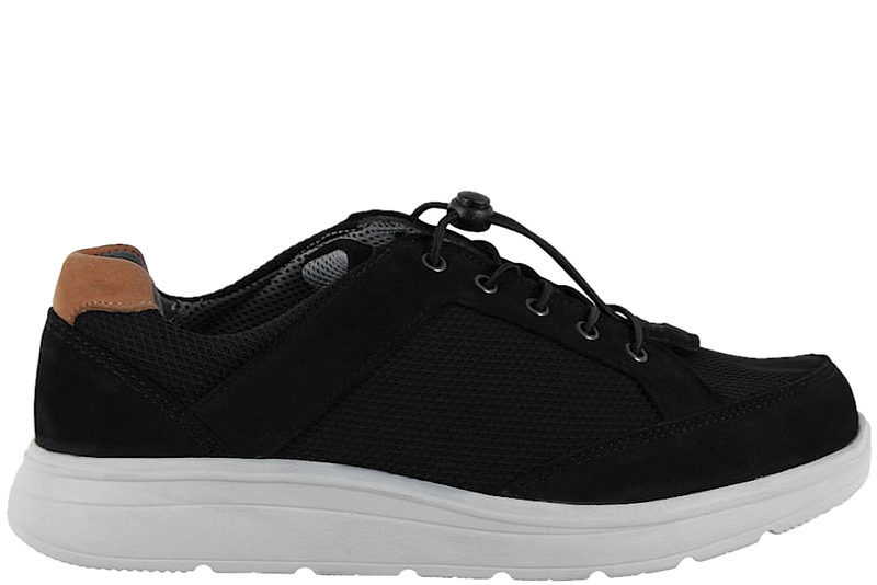 NEW FEET SKO I SORT OLIERET SKIND