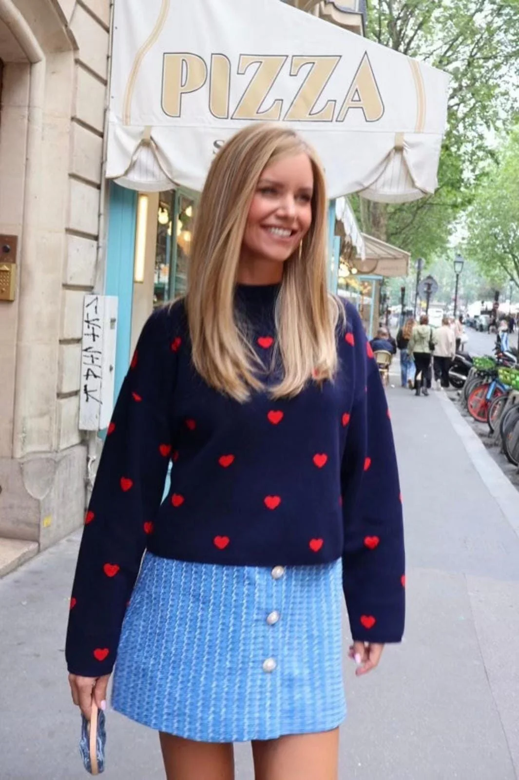 Valentin Studio Heart Knit Blouse