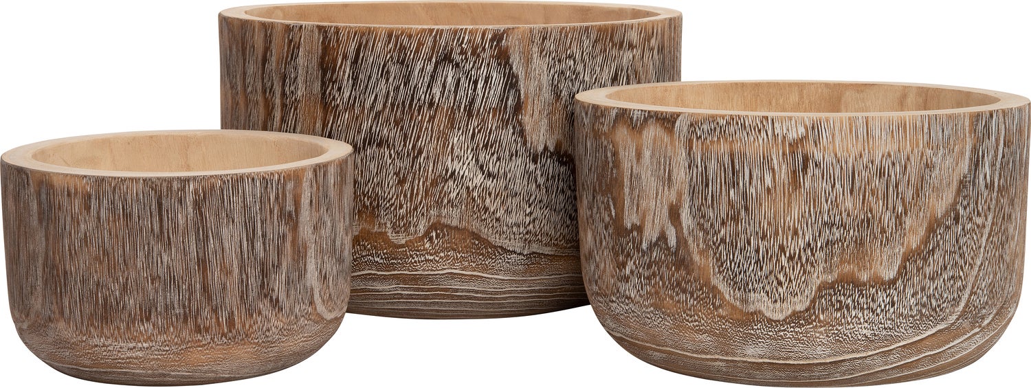 Intratuin bloempot Eddie naturel D 22 H 13 cm