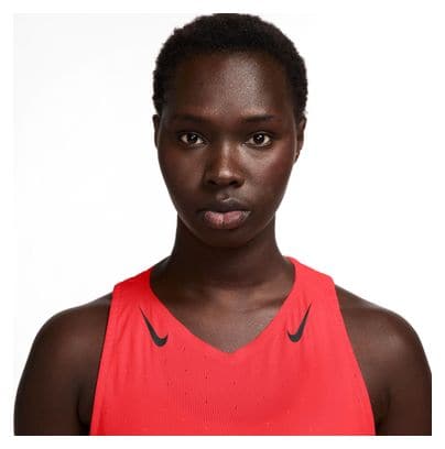 Débardeur Nike AeroSwift Fast Pack Rouge Femme