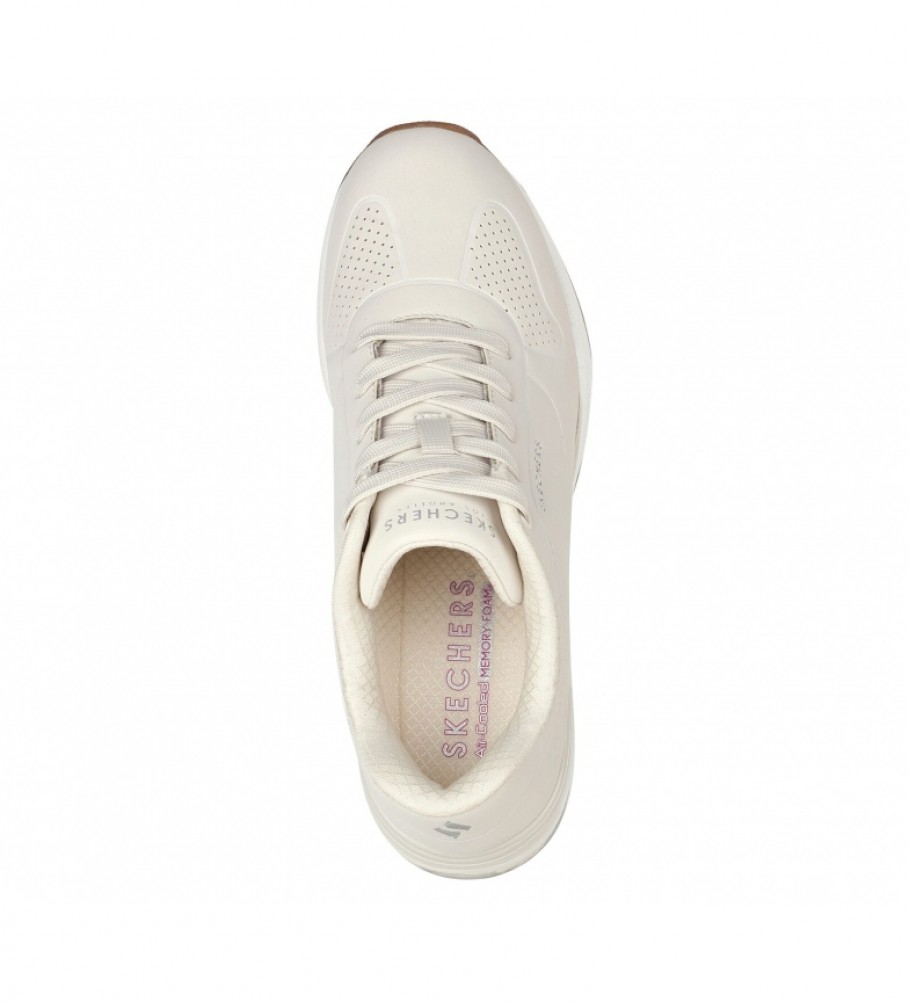 Tênis Skechers Million Air Lifted, Off-White - Altura do salto: 6,5 cm -