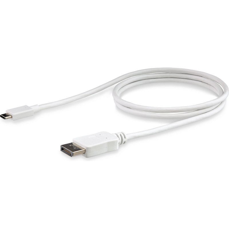 StarTech.com Câble adaptateur USB C vers DisplayPort de 1 m - 4K 60 Hz - Blanc