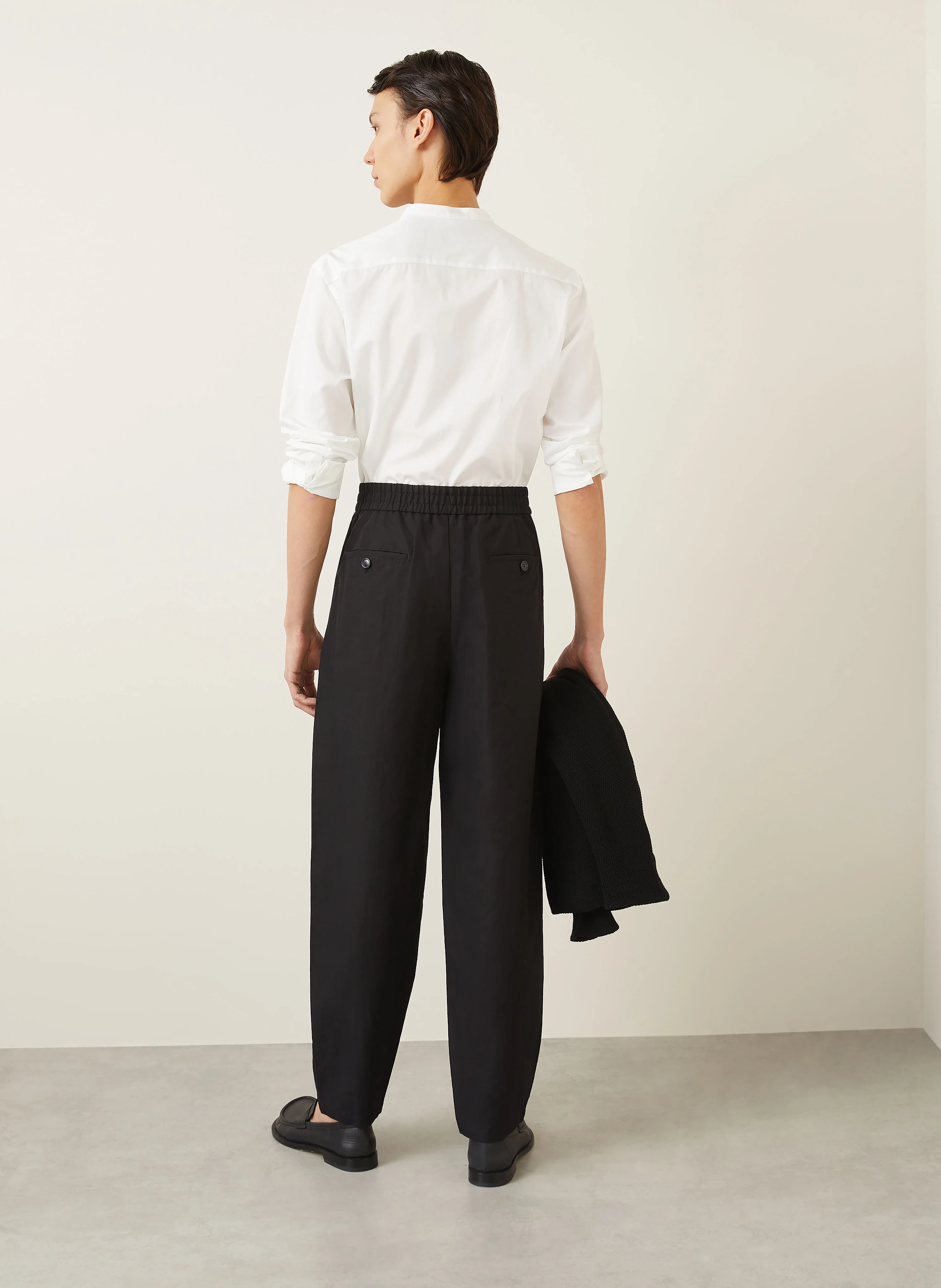 GIORGIO ARMANI Chino Slim Fit mit Leinen