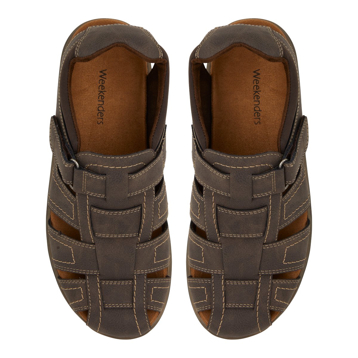 WEEKENDERS-Sevirakoth-Sandales de pêcheur - Talon plat - Marron