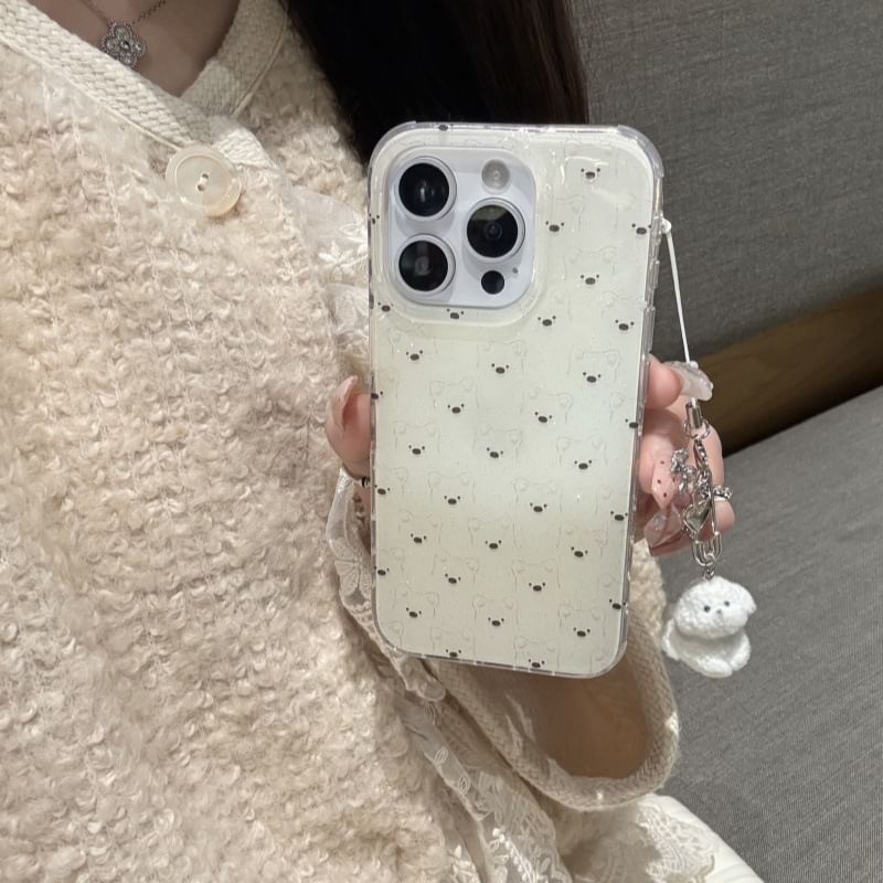 Elliure - Hondenhoesje / Charm / Set - Apple iPhone 16 Pro Max / 16 Pro / 16 Plus / 16 / 15 Pro Max / 15 Pro / 15 Plus / 15 / 14 Pro Max / 14 Pro / 14 Plus / 14 / SE / 13 Pro Max / 13 Pro / 13