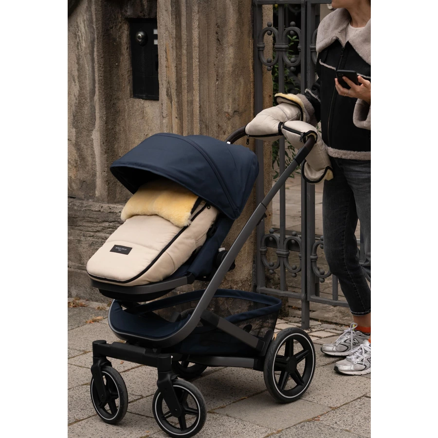 Werner Christ Baby Lammfellfußsack FLIMS cloud beige