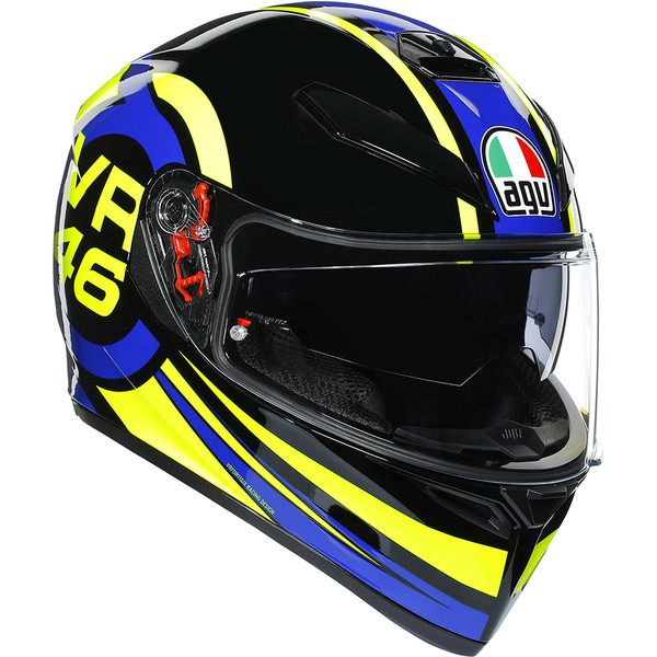 AGV - Casque K3 SV Ride 46 Noir / Bleu / Jaune