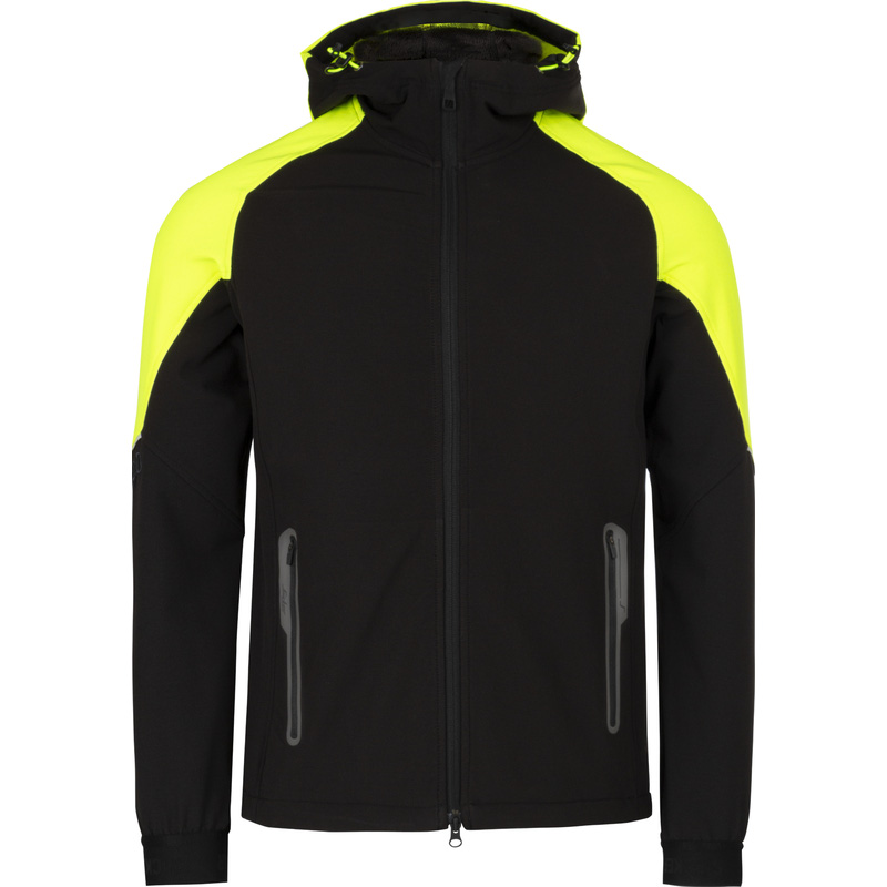Snickers FlexiWork hoodie met rits 8025 XXL neon geel