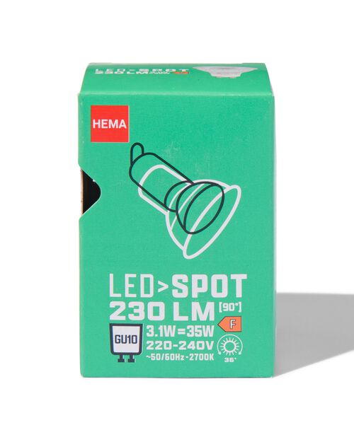 spot led clear GU10 3,1W 230lm