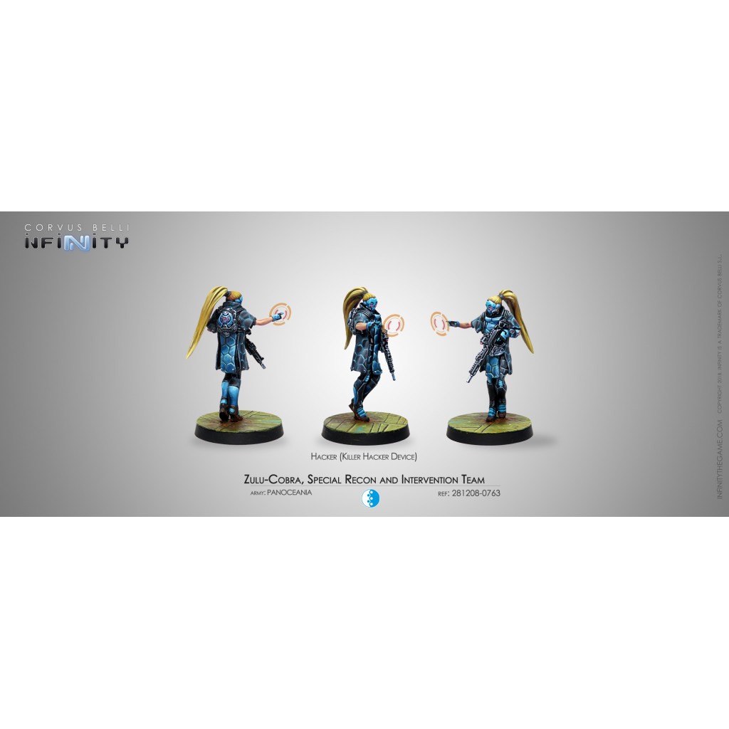 Infinity - PanOceania - Zulu Cobra, Special Recon and Intervention Team (Hacker)