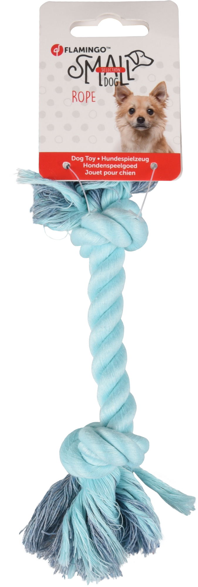 Flamingo f-520020 - Jouet Small Dog Cordon Izra Blanc & Turquoise