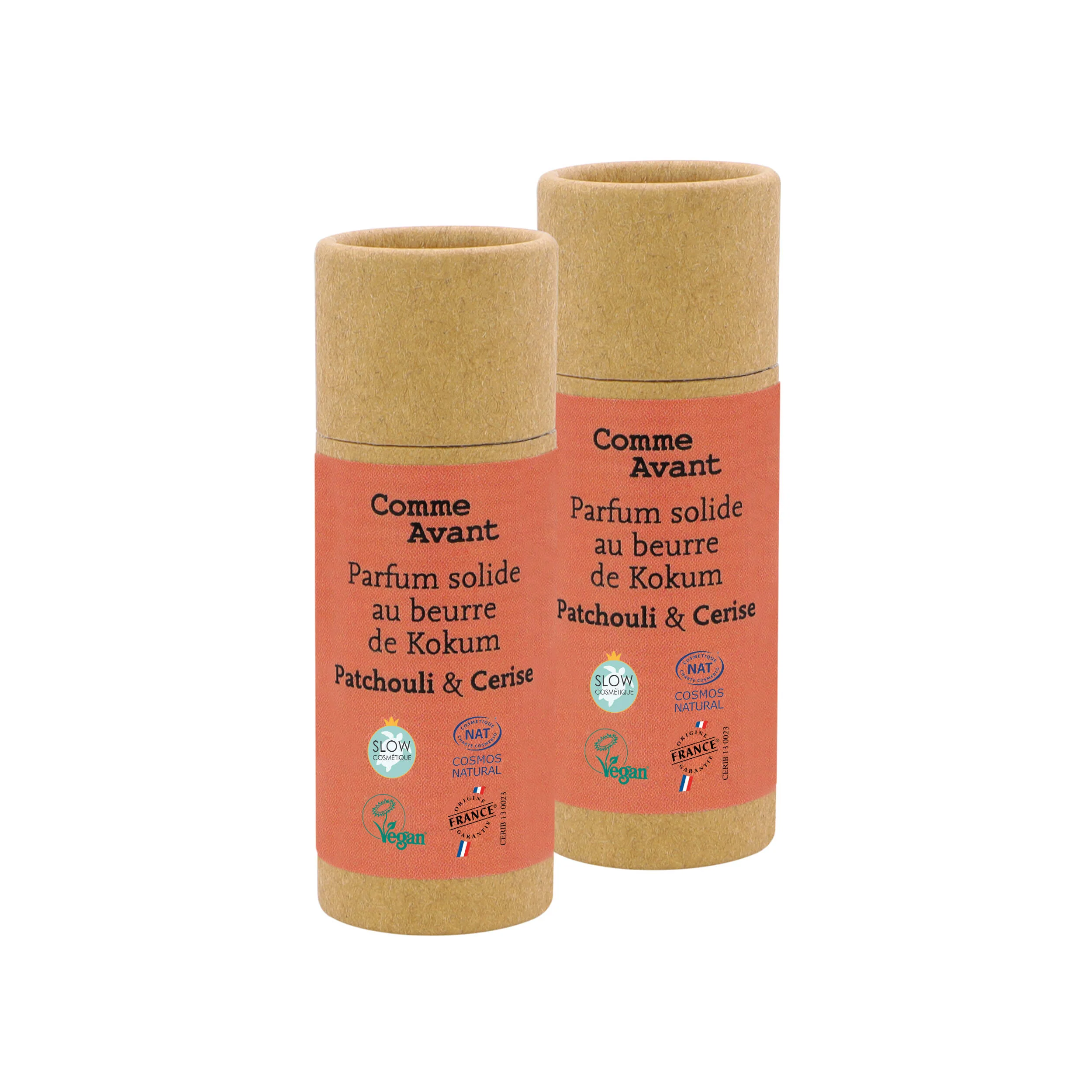 Parfum solide sucré et fruité au beurre de kokum - Version 2 - 1 parfum - 20g / Vanille & Jasmin