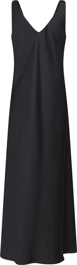 Neo Noir Zakia Heavy Sateen Dress Black