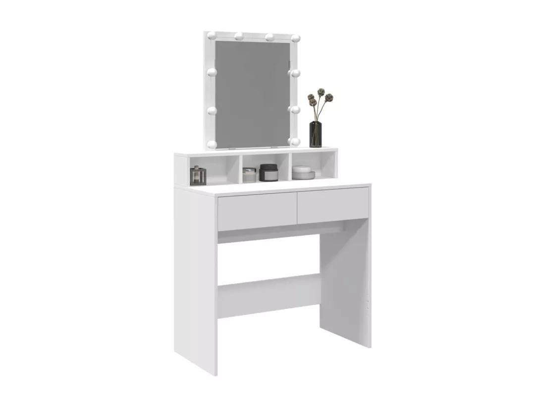 Coiffeuse avec LED blanc 80x41x144,5 cm