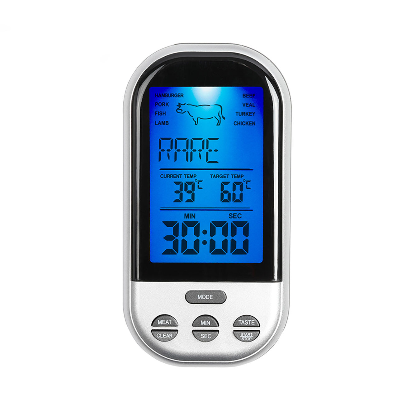 Livoo Thermomètre pour barbecue gris/noir