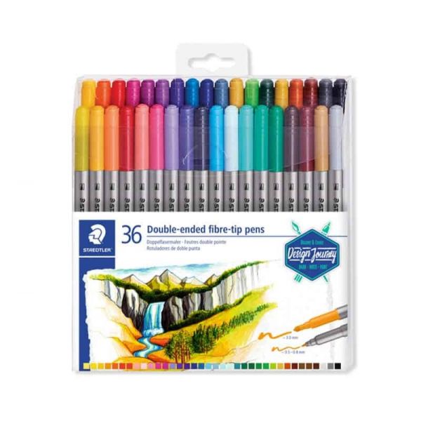 Staedtler Marcadores Feltro Ponta Dupla 36 Un.