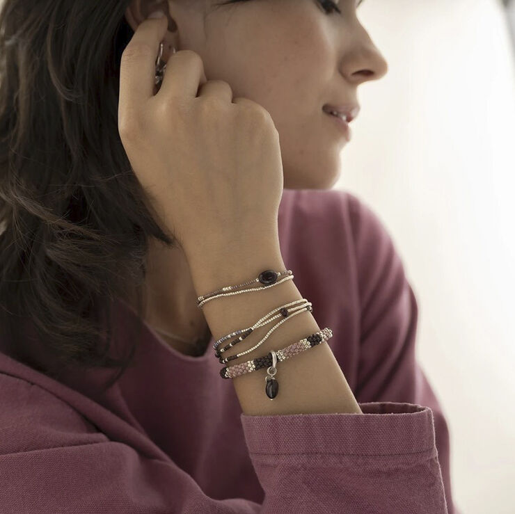 A Beautiful Story Feeling Garnet Bracelet SC Silver