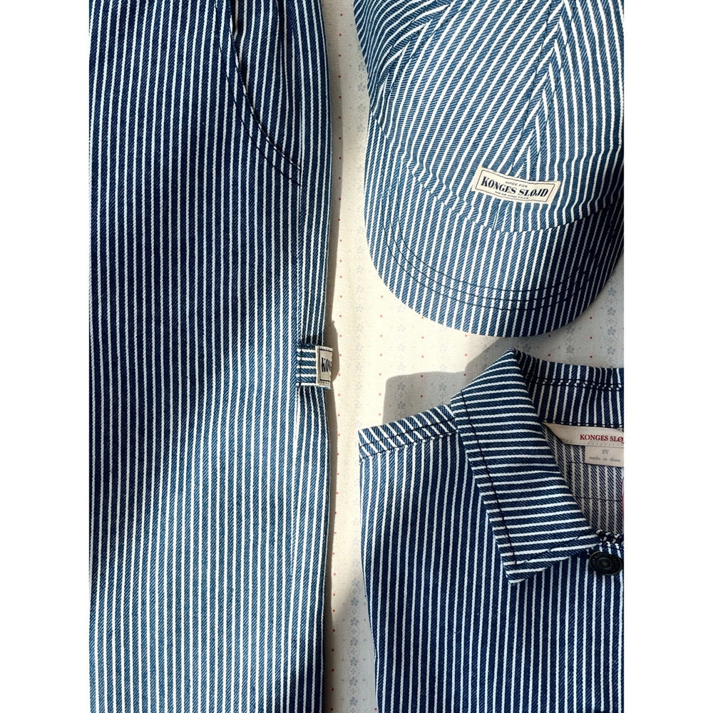 Køb Konges Sløjd Blue Stripe Luc Skjorte Jakke Gots