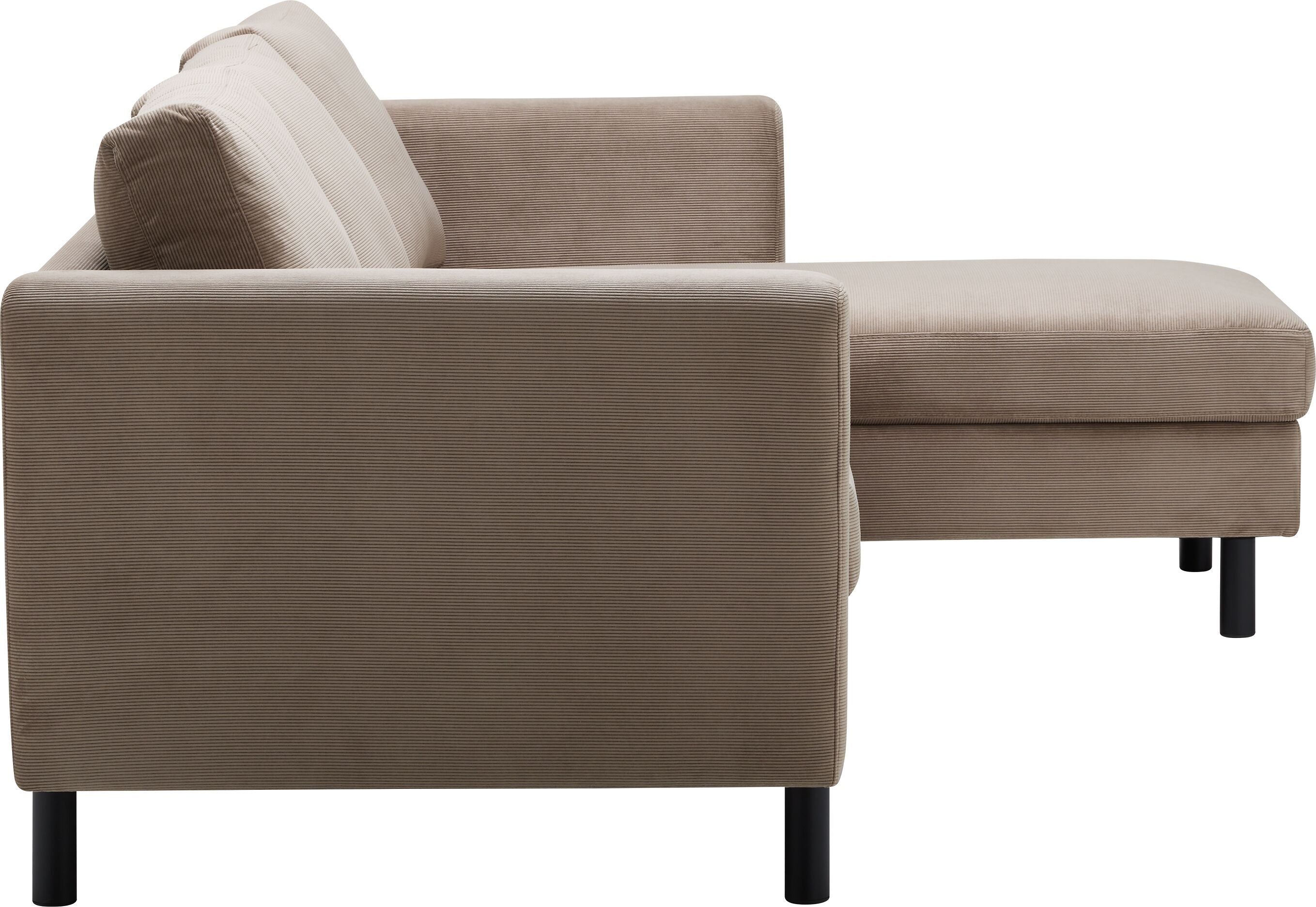 DIENER Ecksofa - Taupe / B: 235.0 cm x T: 156.0 cm x H: 81.0 cm