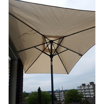 Balkonparasol Off White 150x250 cm